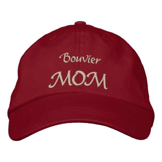 Bouvier des Flandres Hund MAMMA Broderad Keps (Framsida)