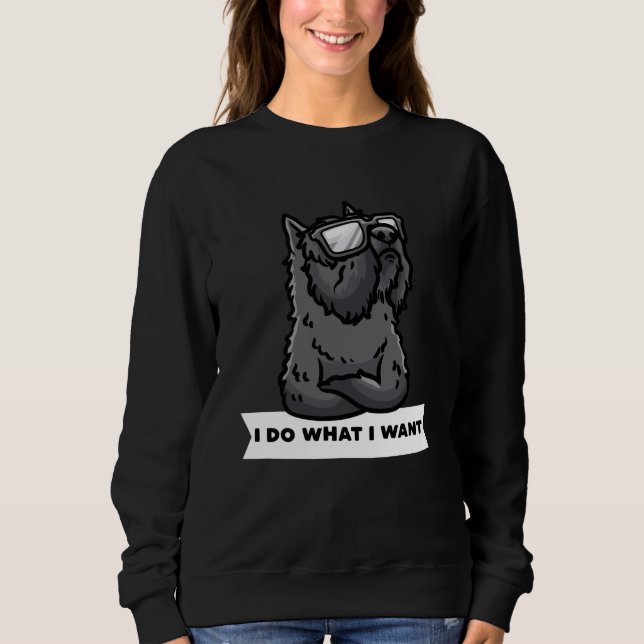 Bouvier des Flandres jag gör vad jag vill ha enföd T Shirt (Framsida)