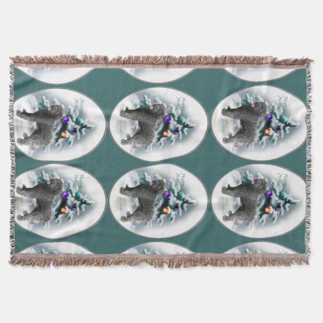 Bouvier des Flandres jul Filt (Framsidan)