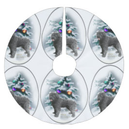 Bouvier des Flandres jul Julgransmatta Borstad Polyester