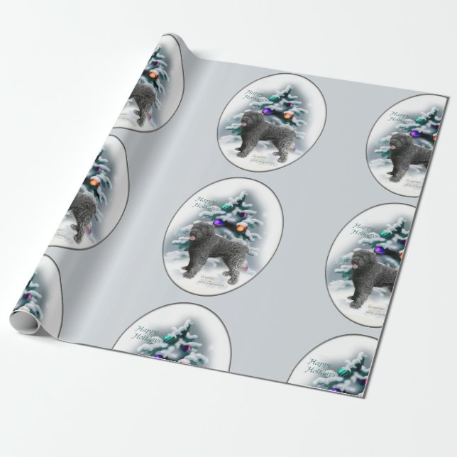 Bouvier des Flandres jul Presentpapper (Utrullad)