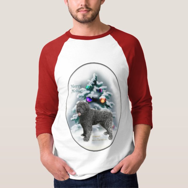 Bouvier des Flandres julklappar T Shirt (Framsida)