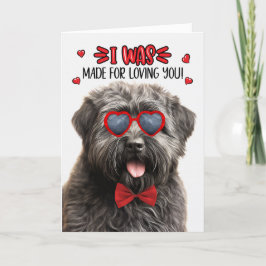 Bouvier des Flandres Made for Loving You Valentine Helgkort