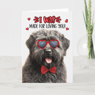 Bouvier des Flandres Made for Loving You Valentine Helgkort