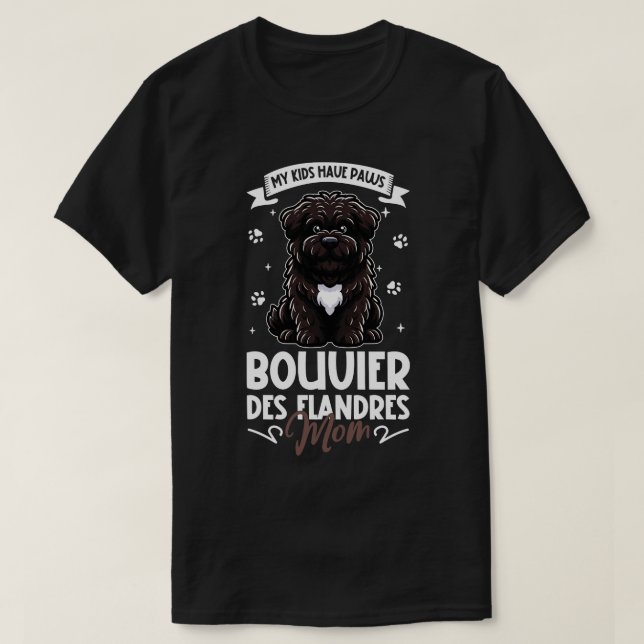 Bouvier des Flandres Mamma T Shirt (Design framsida)