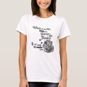 Bouvier des Flandres moderna söta hund aveln-slog T Shirt