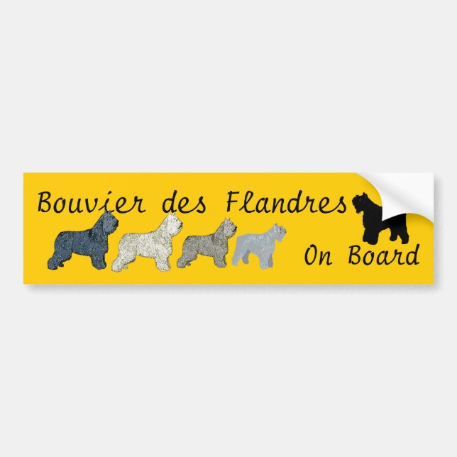 Bouvier des Flandres ombord Bildekal (Framsidan)