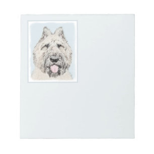 Bouvier des Flandres Painting - Original Hund Art Anteckningsblock