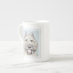 Bouvier des Flandres Painting - Original Hund Art Benporslin Mugg