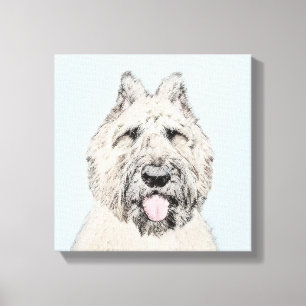 Bouvier des Flandres Painting - Original Hund Art Canvastryck