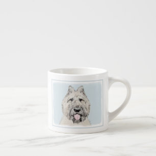 Bouvier des Flandres Painting - Original Hund Art Espressomugg