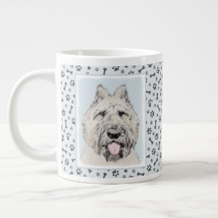 Bouvier des Flandres Painting - Original Hund Art Jumbo Mugg