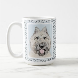Bouvier des Flandres Painting - Original Hund Art Kaffemugg
