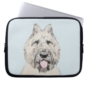 Bouvier des Flandres Painting - Original Hund Art Laptop Fodral