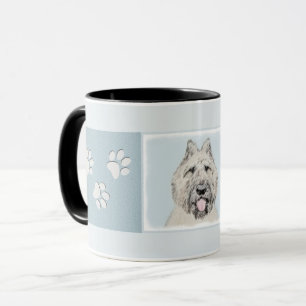 Bouvier des Flandres Painting - Original Hund Art Mugg