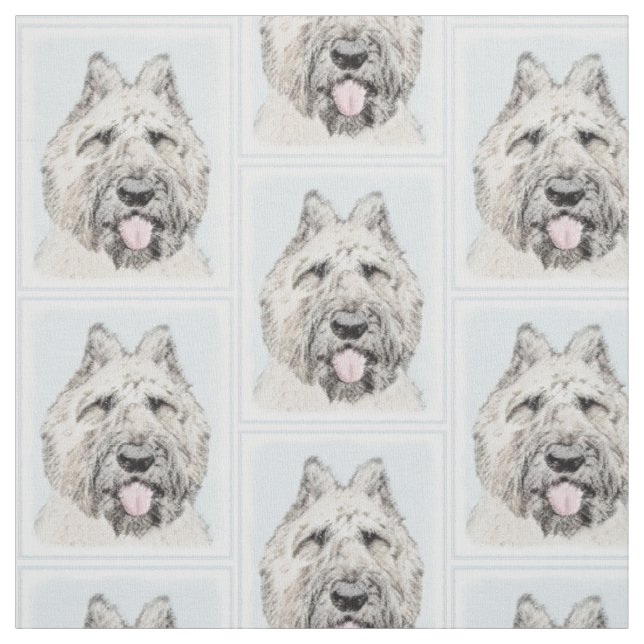 Bouvier des Flandres Painting - Original Hund Art Tyg (Provkarta)