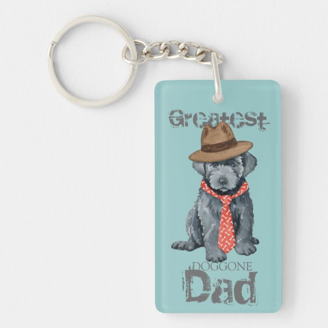 Bouvier des Flandres Pappa Keychain (Framsidan)