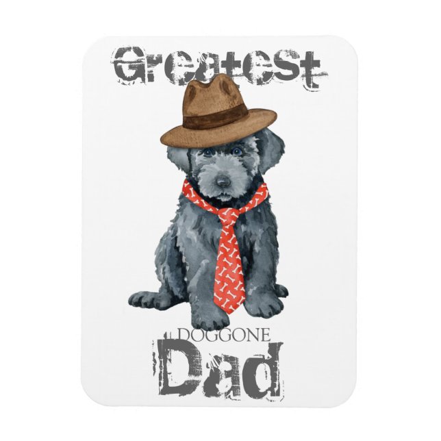 Bouvier des Flandres Pappa Magnet (Vertikal)
