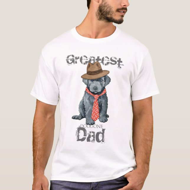 Bouvier des Flandres Pappa T-Shirt (Framsida)