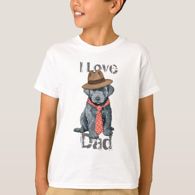 Bouvier des Flandres Pappa T-Shirt (Framsida)