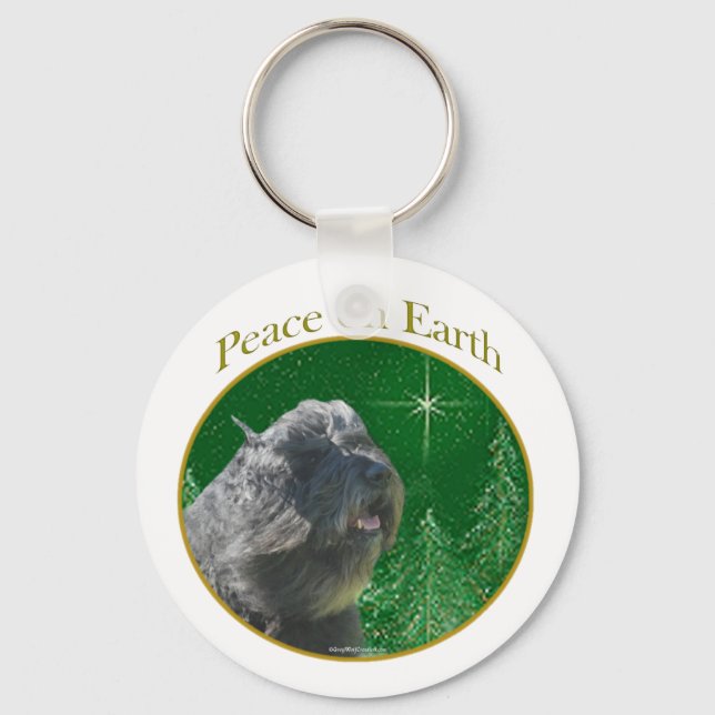 Bouvier Des Flandres Peace Nyckelring (Framsida)