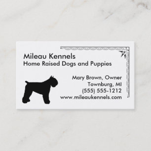 Bouvier des Flandres Visitkort