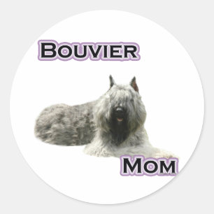 Bouvier Mamma 4 - Sticker Runt Klistermärke