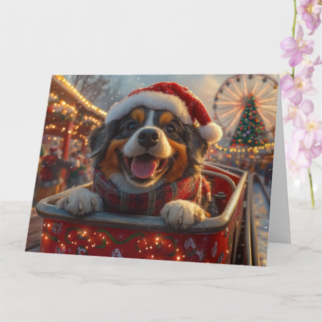Bouviers des Flandres Hund Roller Underlägg jul Kort (Orkide)