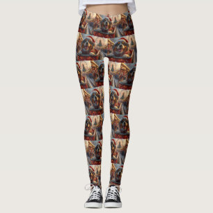 Bouviers des Flandres Hund Roller Underlägg jul Leggings
