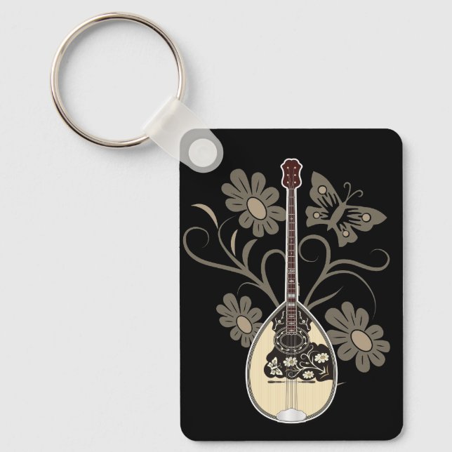 Bouzouki Keychain Nyckelring (Framsida)