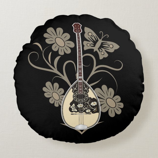 Bouzouki Rund Kudde (Framsidan)