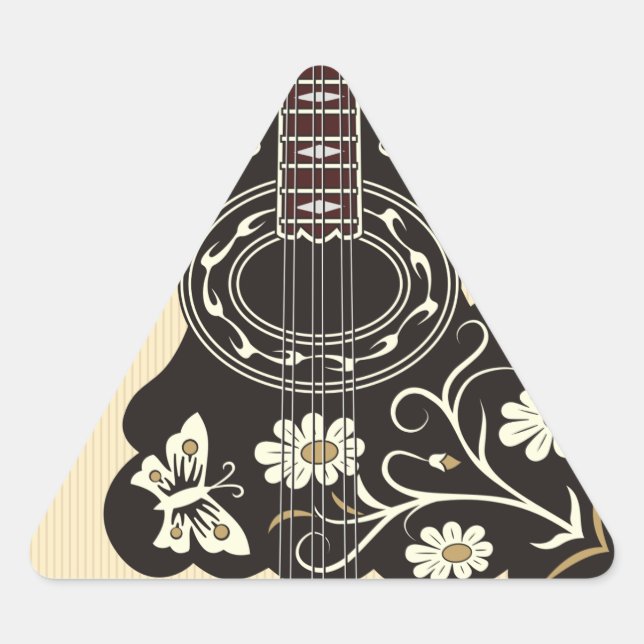 Bouzouklaika Triangelformat Klistermärke (Framsida)