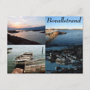 Bovallstrand 4-bildars vykort