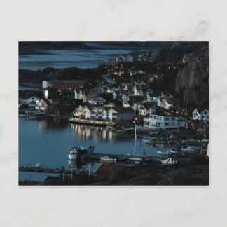 Bovallstrand, Sverige nattetid Vykort