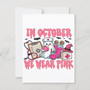 Bow 2025 t-shirt   Breast Cancer Awa Vykort
