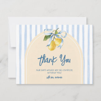 Bow A Sweet Little One Citrus Citron Baby Shower Tack Kort