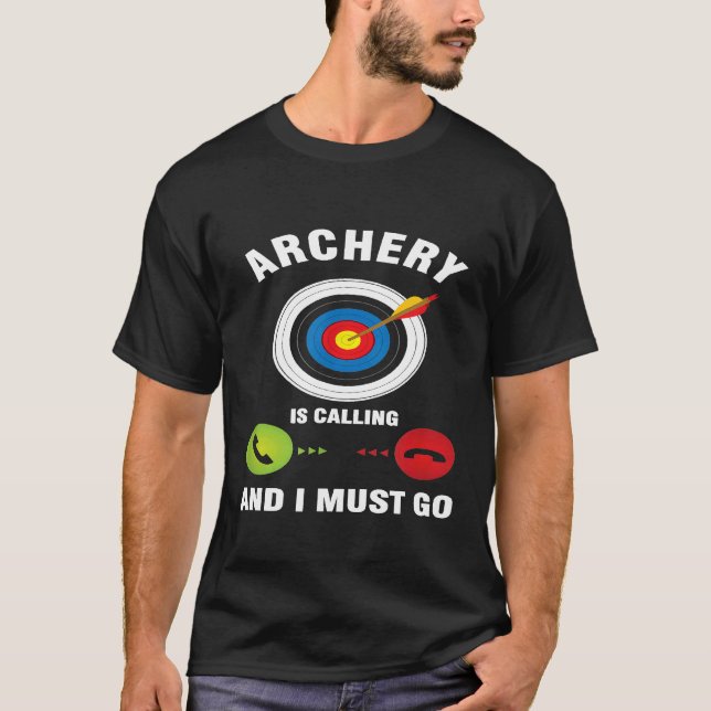 Bow Arrow Archer Archery ringer och jag T Shirt (Framsida)