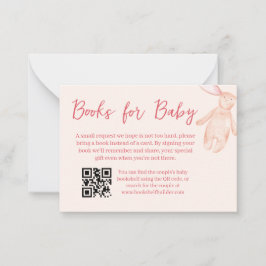 Bow Baby Shower Bok-kort Anteckningskort