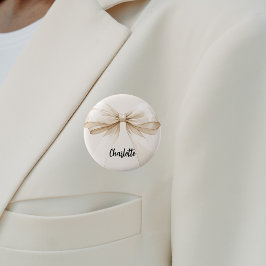 Bow beige kräm namn bricka knapp