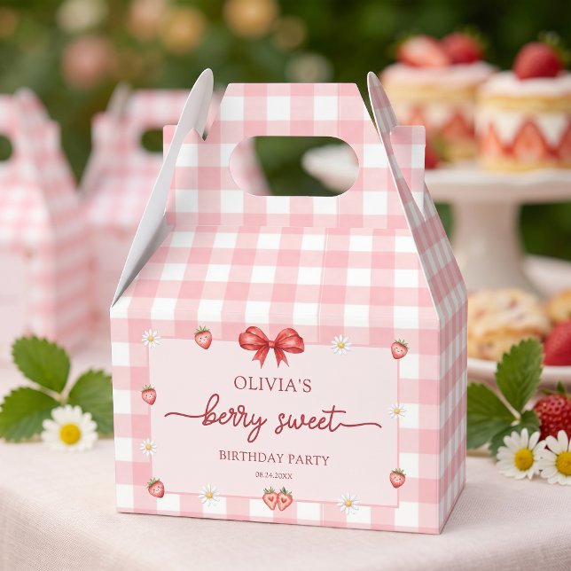 Bow Berry Söt Flickas Födelsedagspresentlåda Presentaskar (Skapare uppladdad)