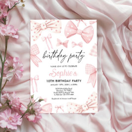 Bow Birthday-inbjudan Inbjudningar