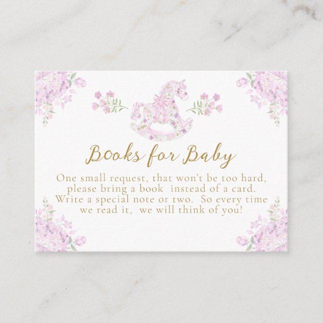 Bow Blommigt Nalle Toile Girl Shower Bokar Tilläggskort (Framsida)