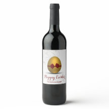 Bow Blommigt Swirl Mönster med Golden Påskägg