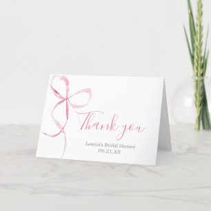 Bow Bridal Shower Tack Kort