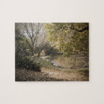 Bow Bridge, Central Park, hösten Pussel<br><div class="desc">Iconic Bow Bridge i New York City's Central Park mitt under höst löv och filtrerat solljus på eftermiddagen. Foto kredit: Rachael Purdy.</div>