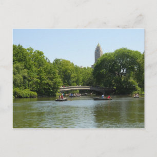 Bow Bridge Central Park Manhattan Postcard NYC Vykort