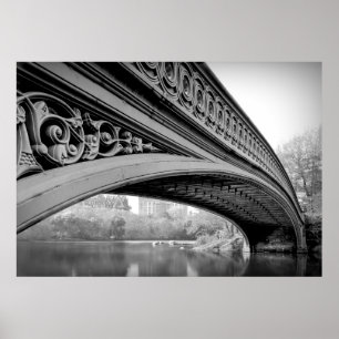 BOW BRIDGE i New Yorks centrala park Poster