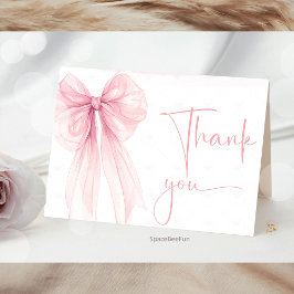 Bow Coquette Baby Shower Tack Kort