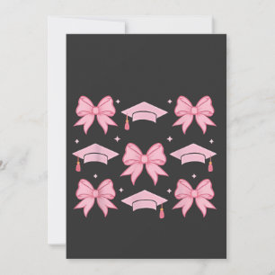 Bow coquette Examen Rosa palett 2025  Inbjudningar