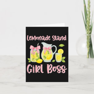 Bow Coquette Lemonade stand Girl Chef Ceo Lemon Ju Kort